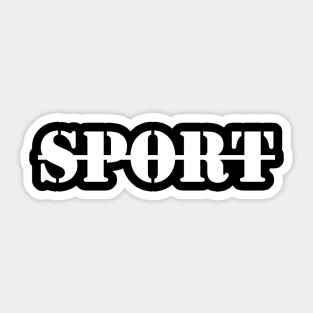 Sport white Sticker